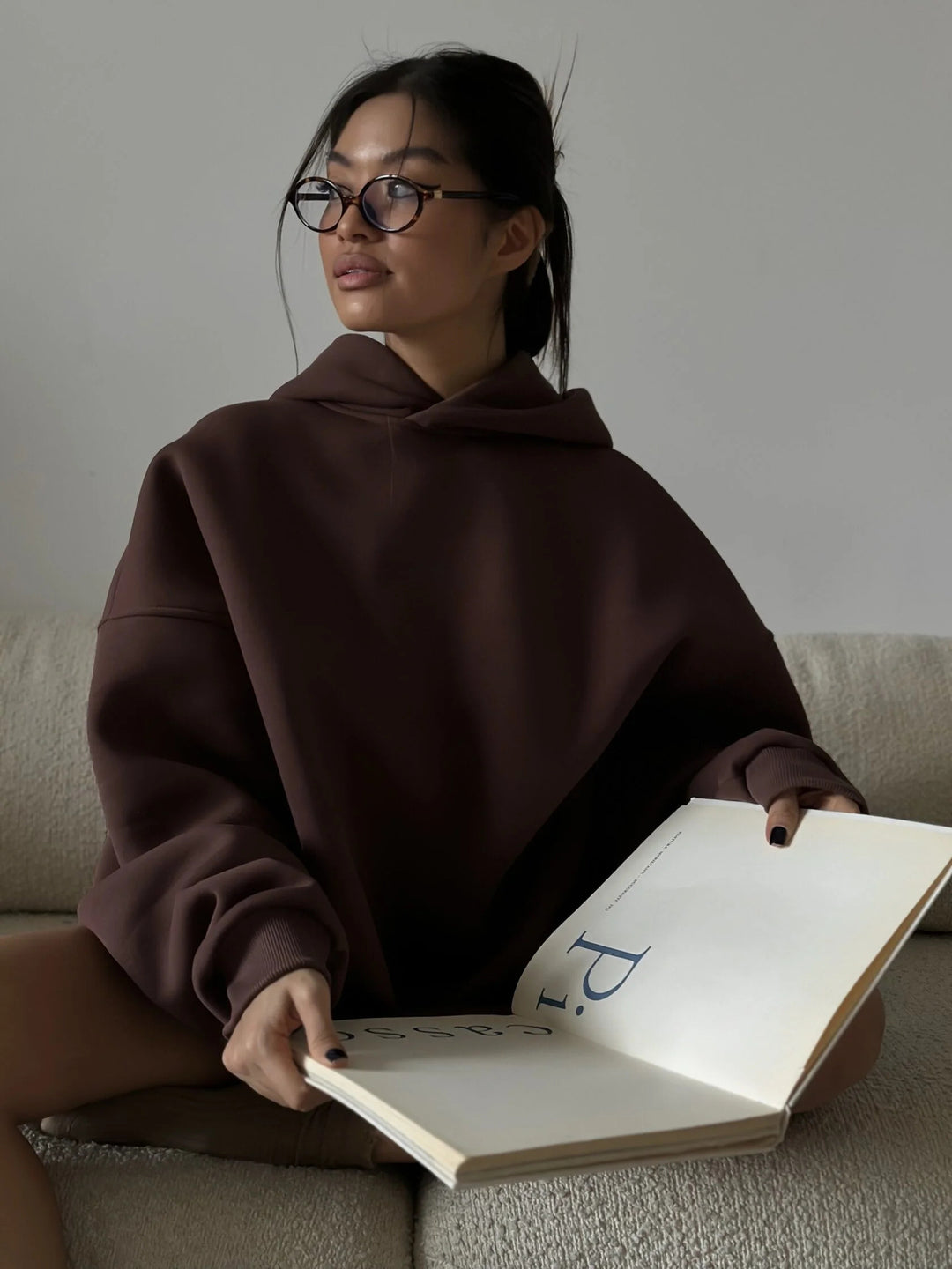 Damer Oversized Huvtröja Eva Jonsson-Eva Jonsson