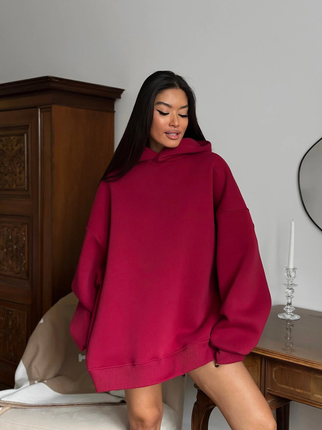 Damer Oversized Huvtröja Eva Jonsson-Eva Jonsson