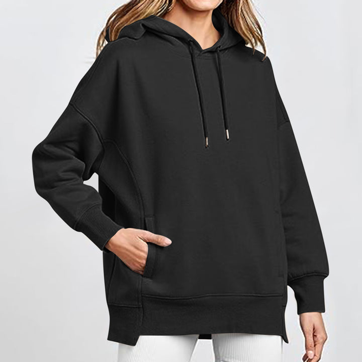 Damer Oversized Huvtröja med Fickor och Kängurusti Mirla-Eva Jonsson