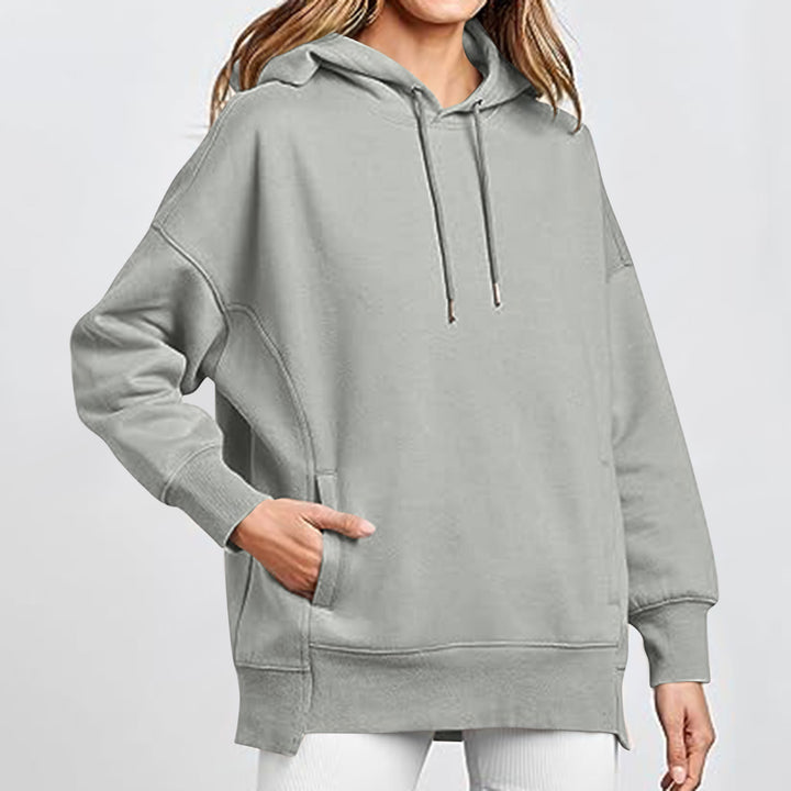 Damer Oversized Huvtröja med Fickor och Kängurusti Mirla-Eva Jonsson