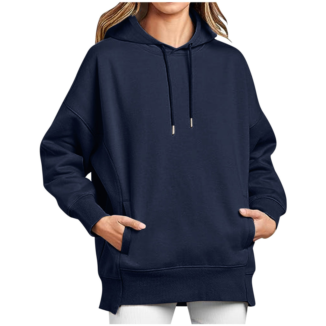 Damer Oversized Huvtröja med Fickor och Kängurusti Mirla-Eva Jonsson