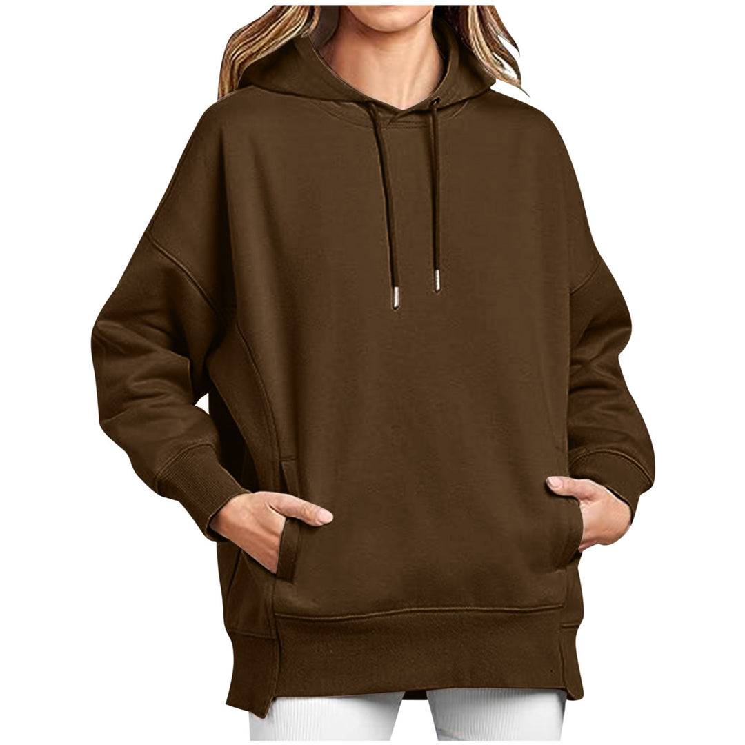 Damer Oversized Huvtröja med Fickor och Kängurusti Mirla-Eva Jonsson