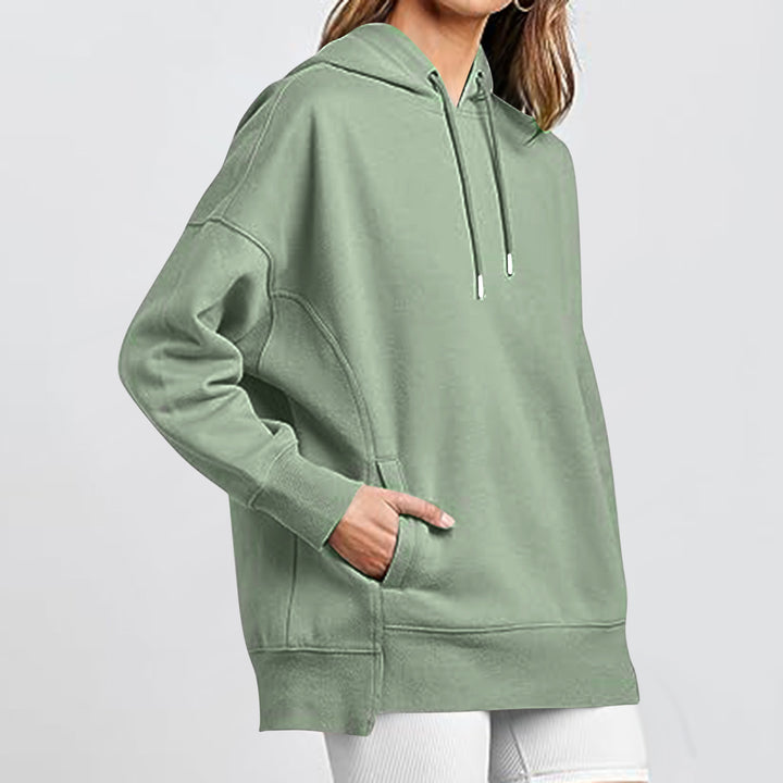 Damer Oversized Huvtröja med Fickor och Kängurusti Mirla-Eva Jonsson