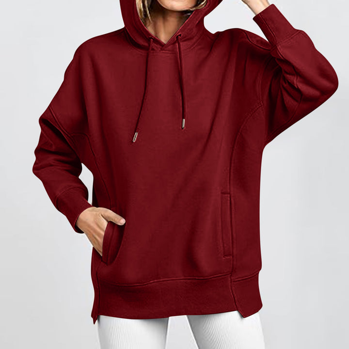 Damer Oversized Huvtröja med Fickor och Kängurusti Mirla-Eva Jonsson