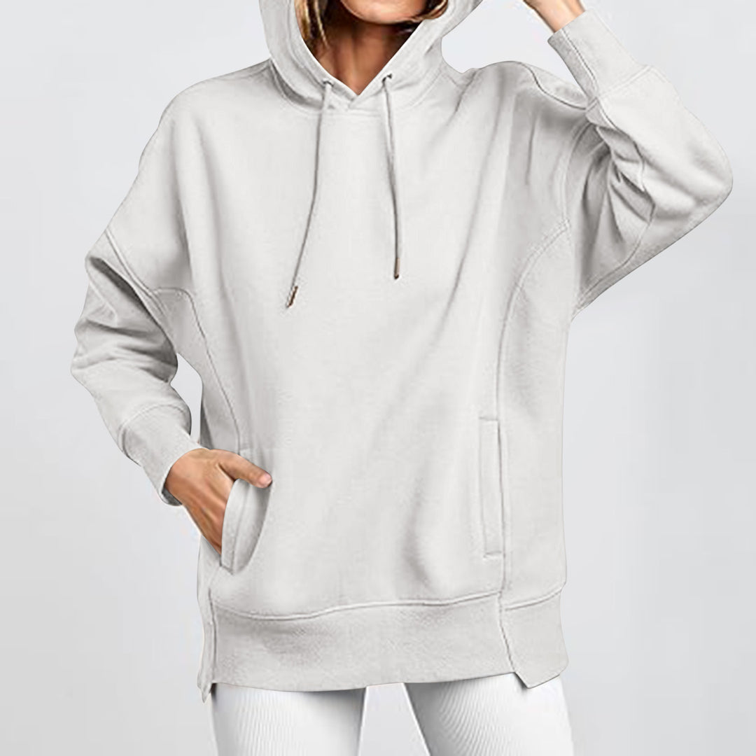 Damer Oversized Huvtröja med Fickor och Kängurusti Mirla-Eva Jonsson