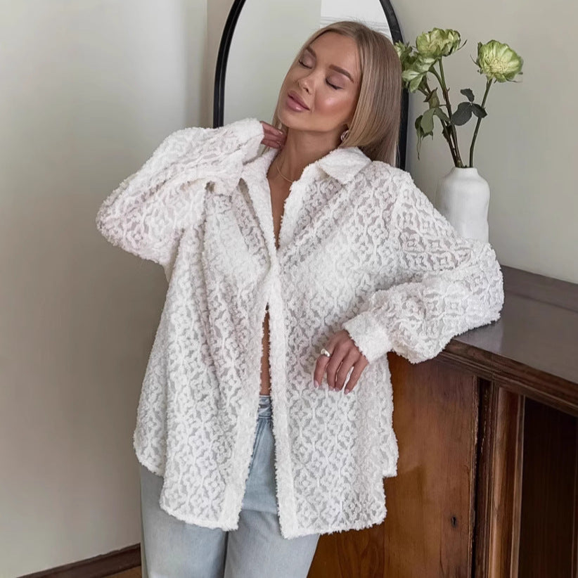Damer Oversized Jacka med strukturerat material Mirla-Eva Jonsson