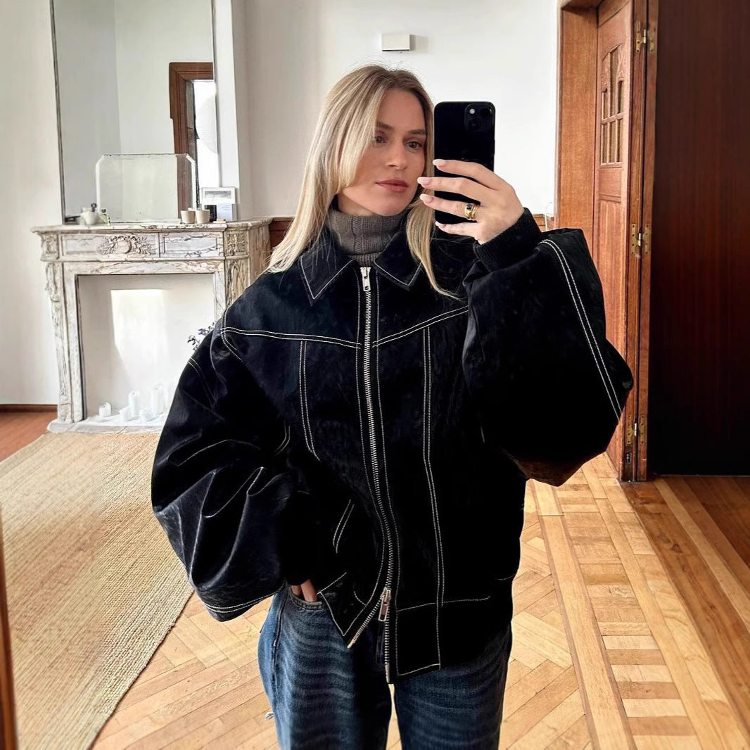 Damer Oversized Jeansjacka Mirla-Eva Jonsson