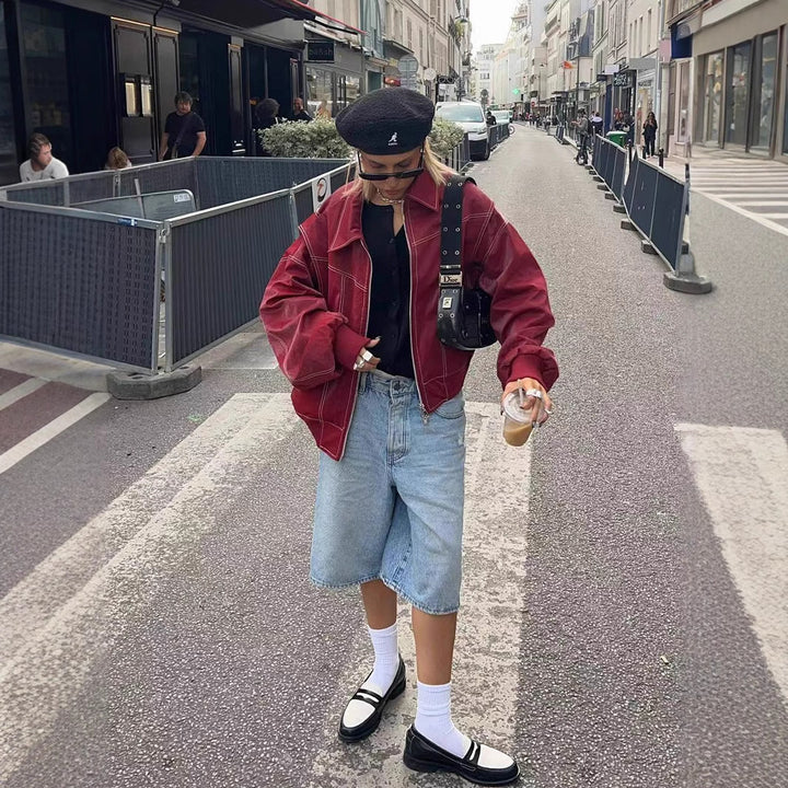 Damer Oversized Jeansjacka Mirla-Eva Jonsson