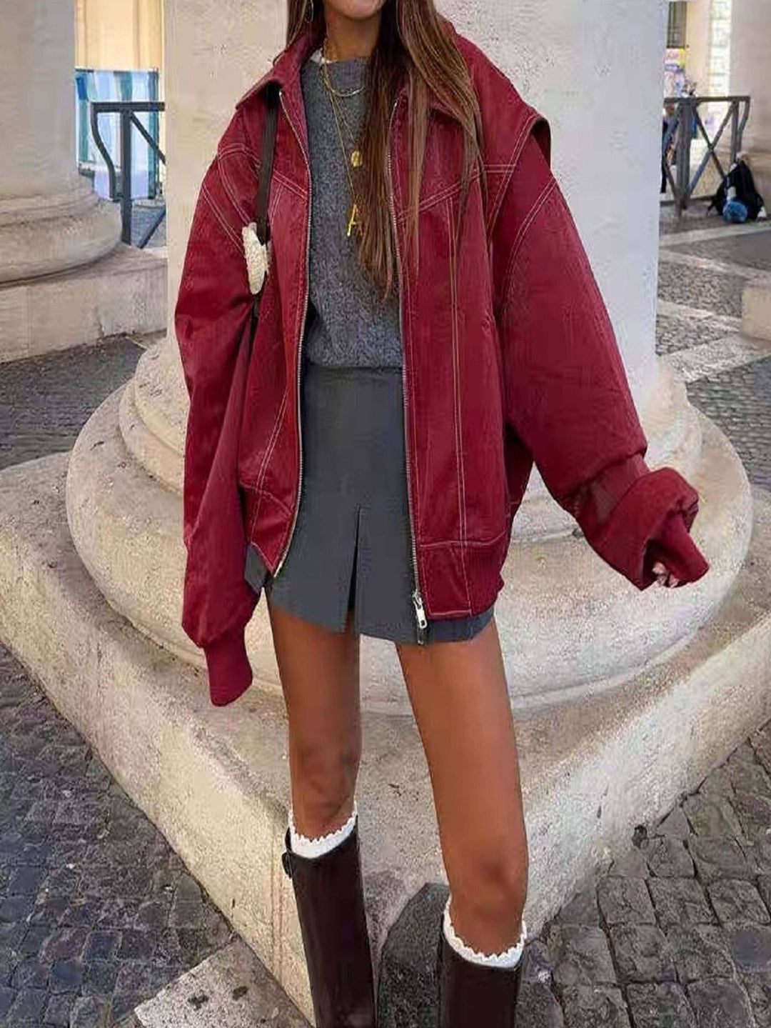 Damer Oversized Jeansjacka Mirla-Eva Jonsson