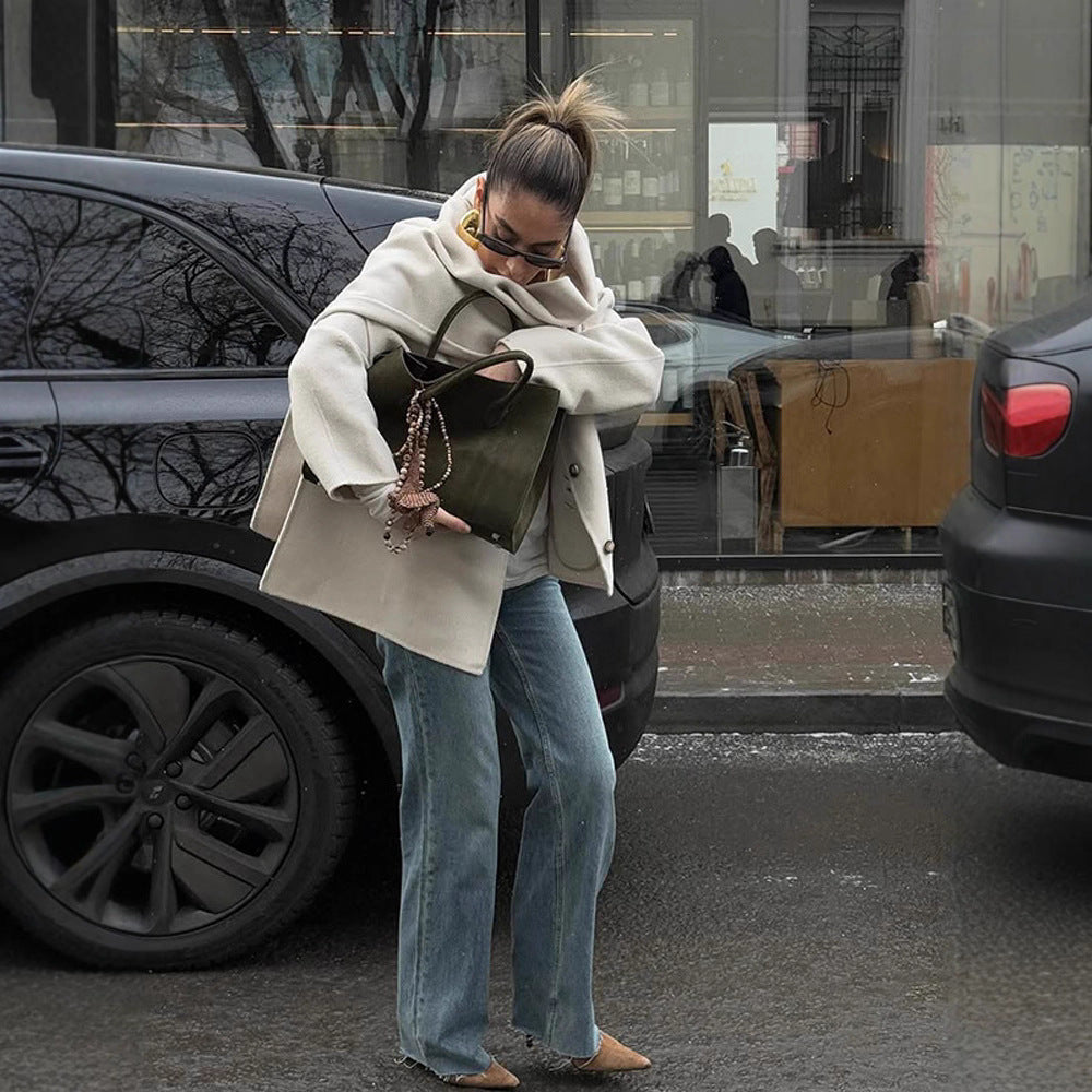 Damer Oversized Kavaj med elegant skärning och praktiska fickor Mirla-Eva Jonsson