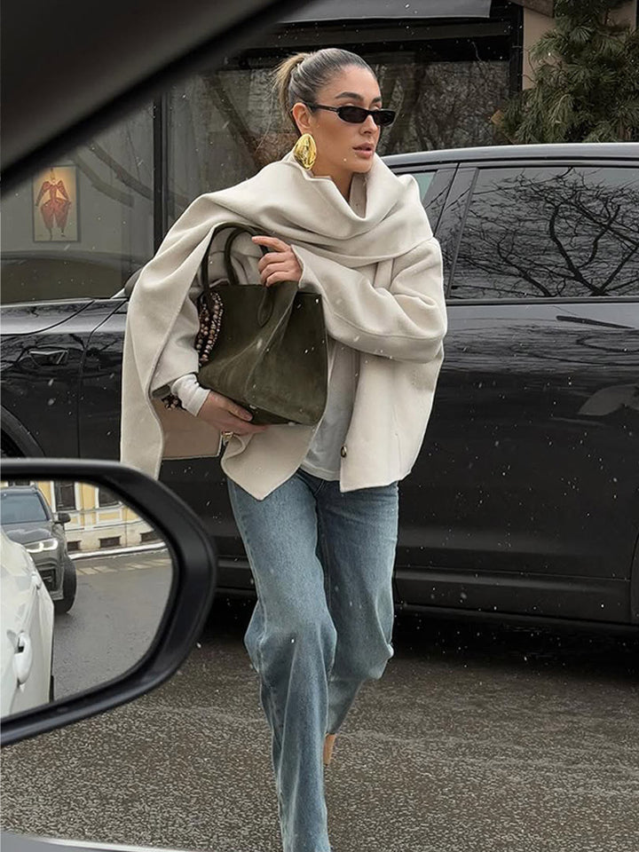 Damer Oversized Kavaj med elegant skärning och praktiska fickor Mirla-Eva Jonsson