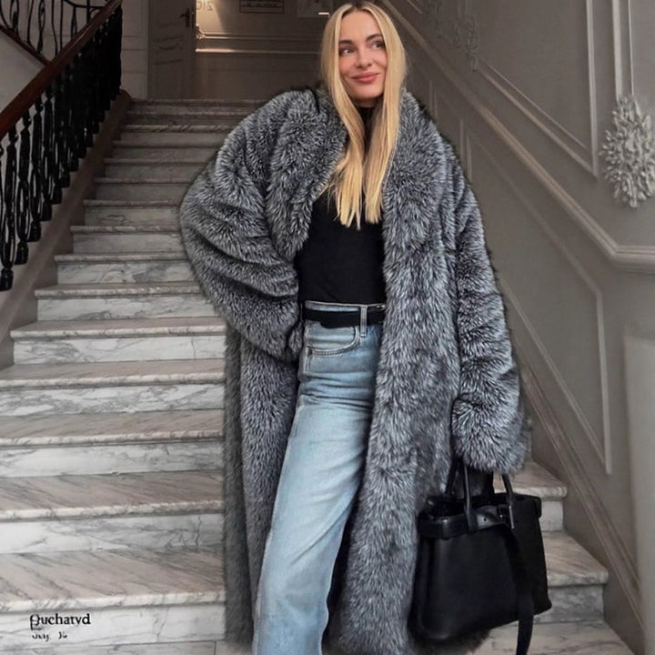 Damer Oversized Konstfauxpälsrock Mirla-Eva Jonsson