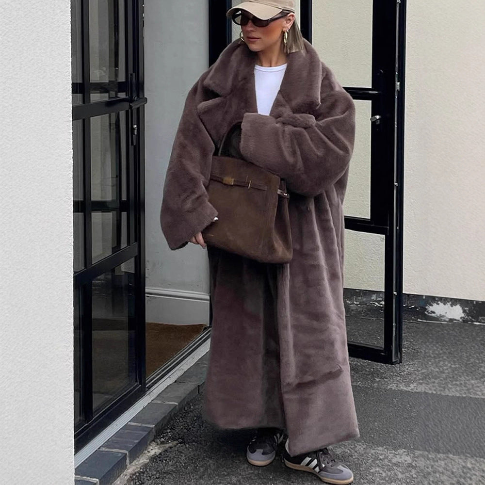 Damer Oversized Konstfauxpälsrock Eva Jonsson-Eva Jonsson