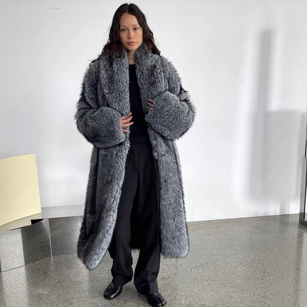 Damer Oversized Konstfauxpälsrock Mirla-Eva Jonsson