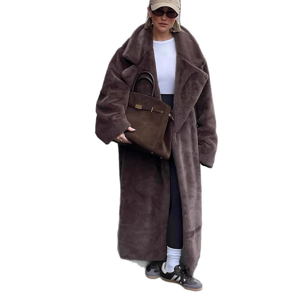 Damer Oversized Konstfauxpälsrock Eva Jonsson-Eva Jonsson