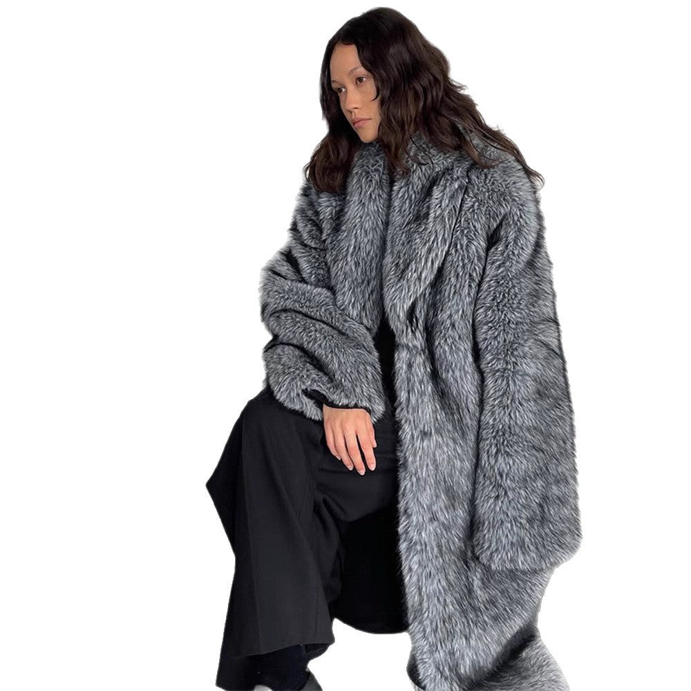 Damer Oversized Konstfauxpälsrock Mirla-Eva Jonsson