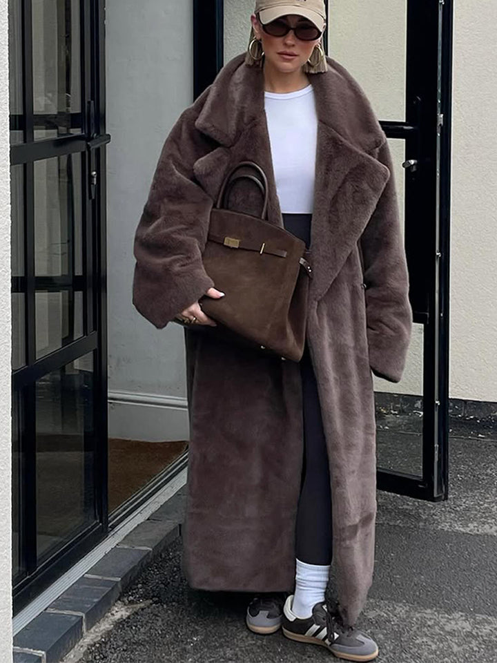 Damer Oversized Konstfauxpälsrock Eva Jonsson-Eva Jonsson