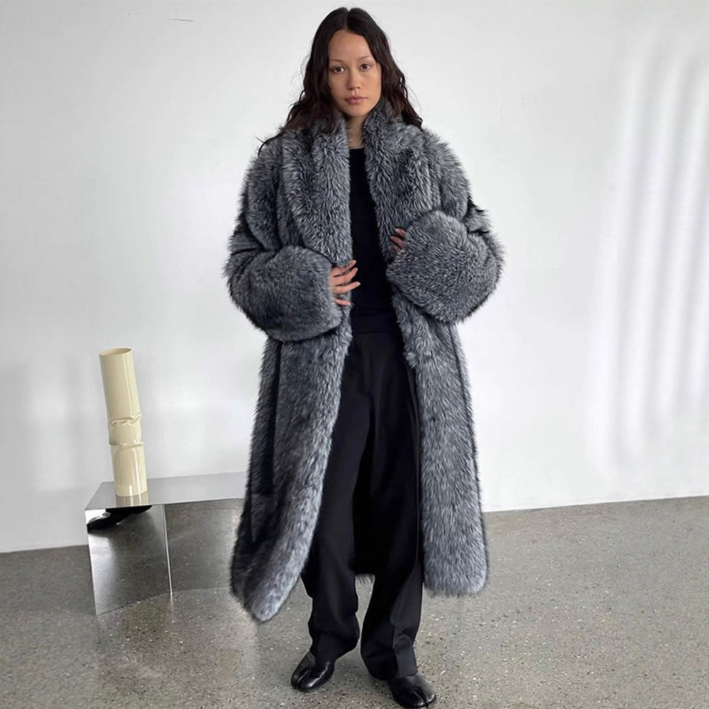 Damer Oversized Konstfauxpälsrock Mirla-Eva Jonsson