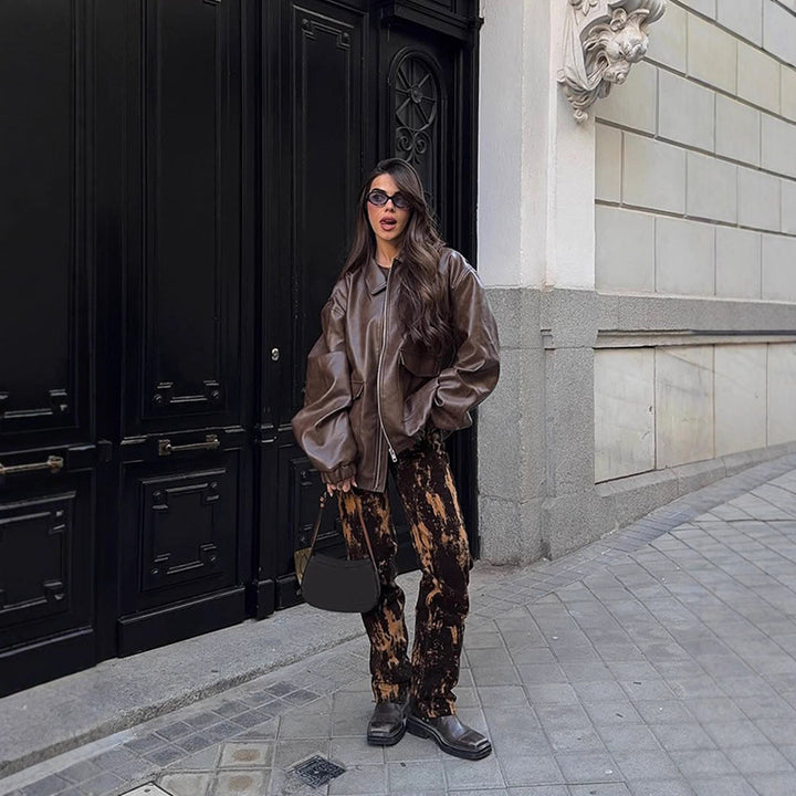 Damer Oversized Konstläderjacka Mirla-Eva Jonsson