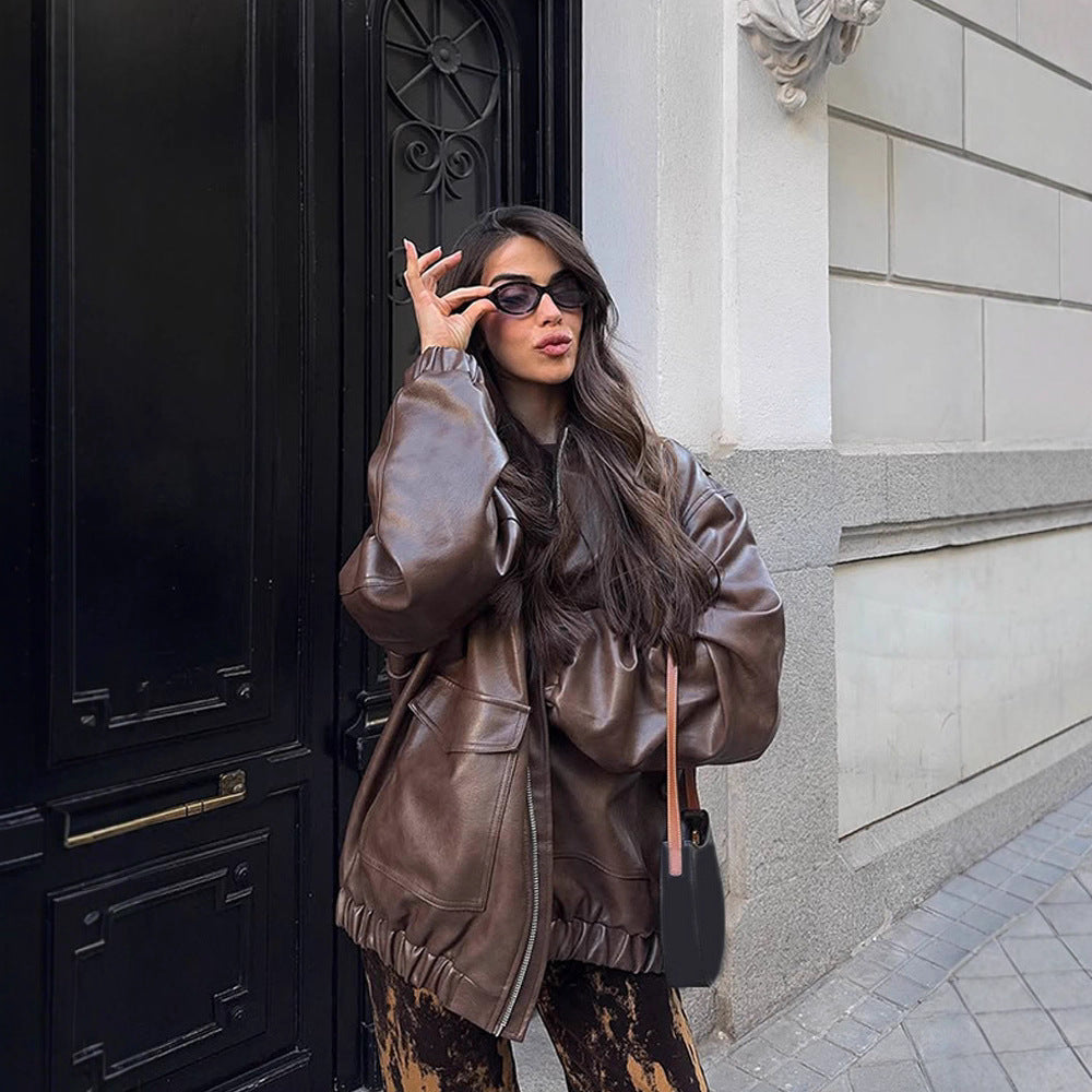 Damer Oversized Konstläderjacka Mirla-Eva Jonsson