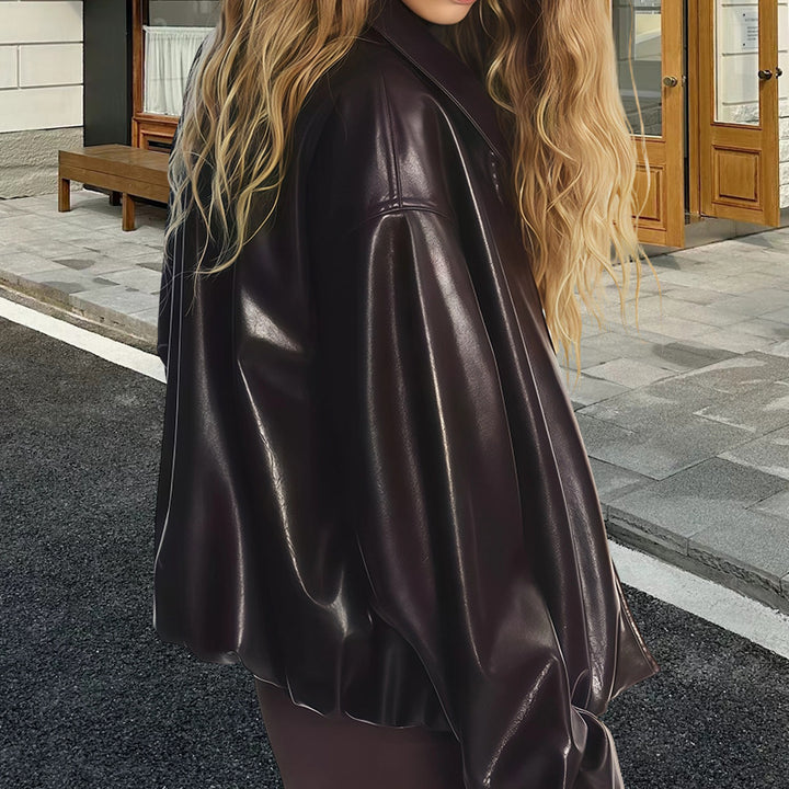 Damer Oversized Konstläderjacka Mirla-Eva Jonsson
