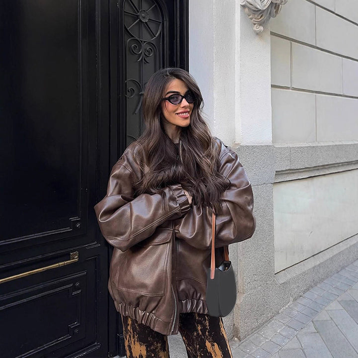 Damer Oversized Konstläderjacka Mirla-Eva Jonsson