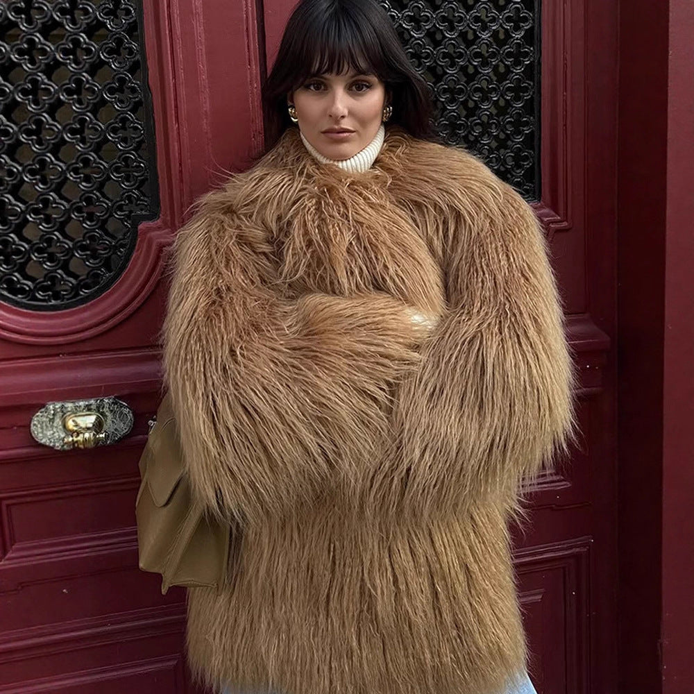 Damer Oversized Konstpälsjacka Eva Jonsson-Eva Jonsson