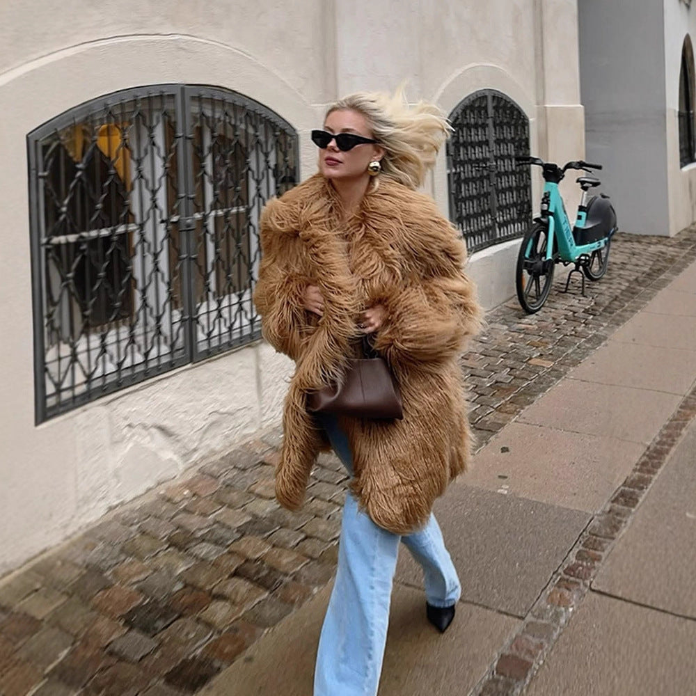 Damer Oversized Konstpälsjacka Eva Jonsson-Eva Jonsson