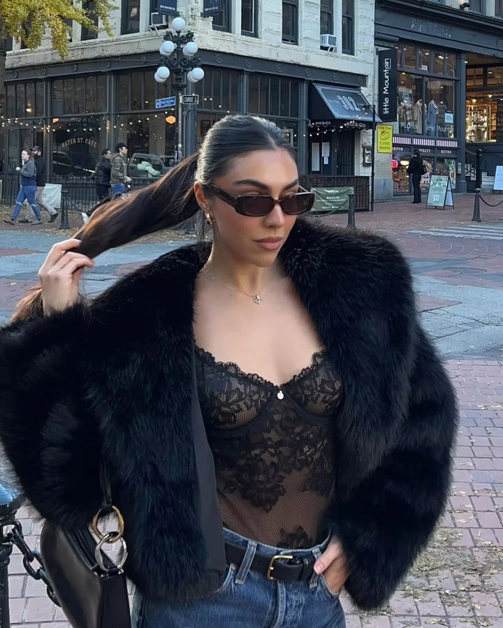Damer Oversized Konstpälsjacka Mirla-Eva Jonsson