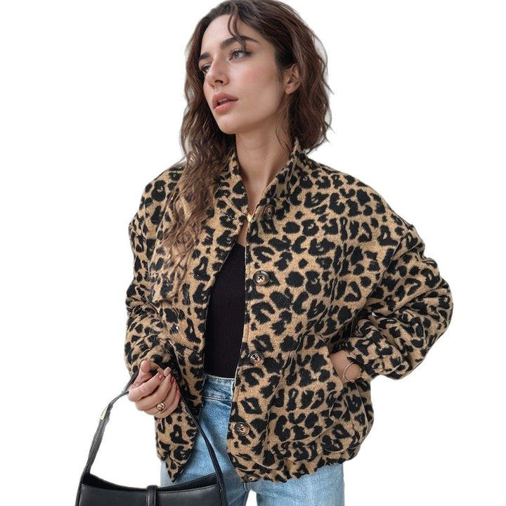 Damer Oversized Leopardmönster Kappa Mirla-Eva Jonsson