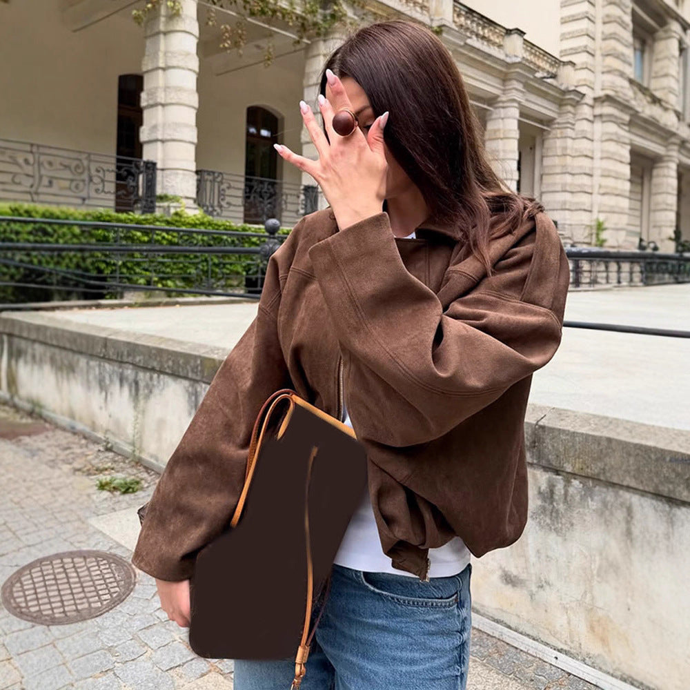 Damer Oversized Mockaskinnjacka Mirla-Eva Jonsson