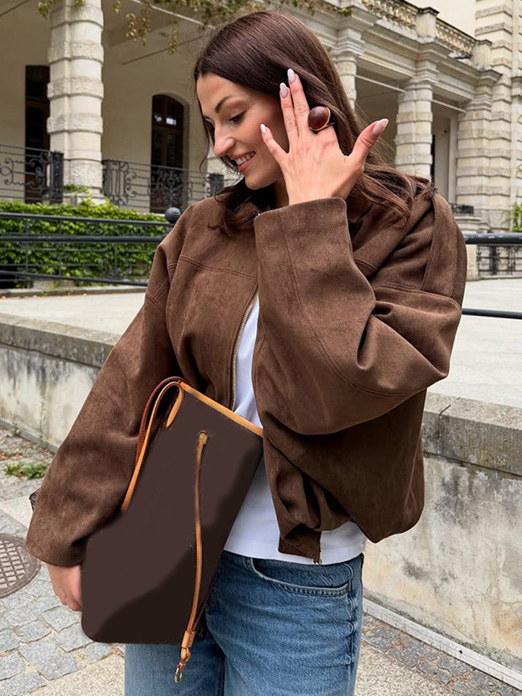Damer Oversized Mockaskinnjacka Mirla-Eva Jonsson