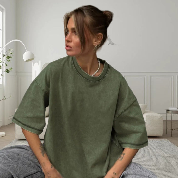 Damer Oversized Mys T-shirt Mirla-Eva Jonsson