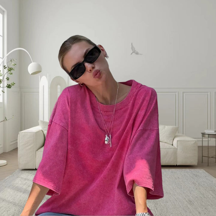 Damer Oversized Mys T-shirt Mirla-Eva Jonsson