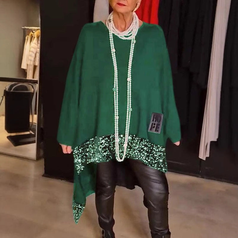 Damer Oversized Pullover med strassdetaljer Mirla-Eva Jonsson