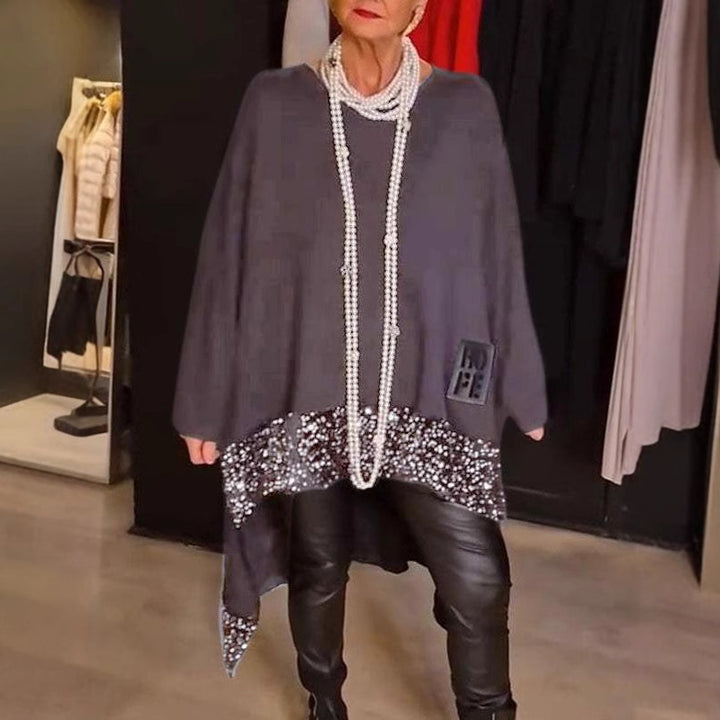 Damer Oversized Pullover med strassdetaljer Mirla-Eva Jonsson