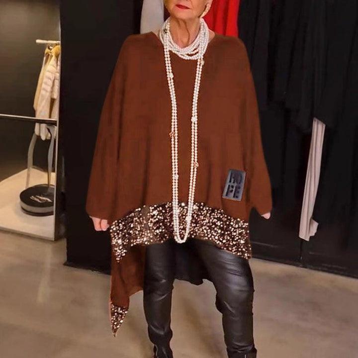 Damer Oversized Pullover med strassdetaljer Mirla-Eva Jonsson