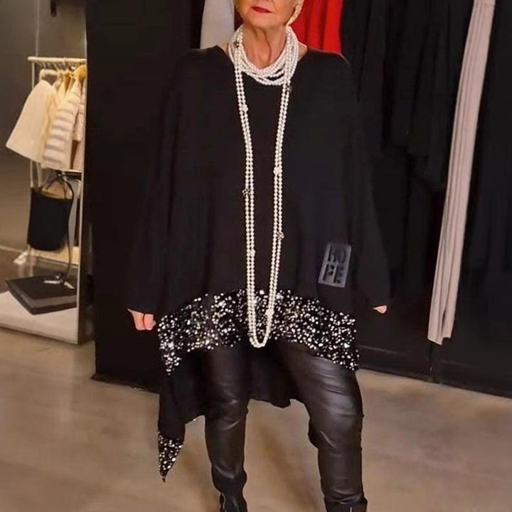 Damer Oversized Pullover med strassdetaljer Mirla-Eva Jonsson