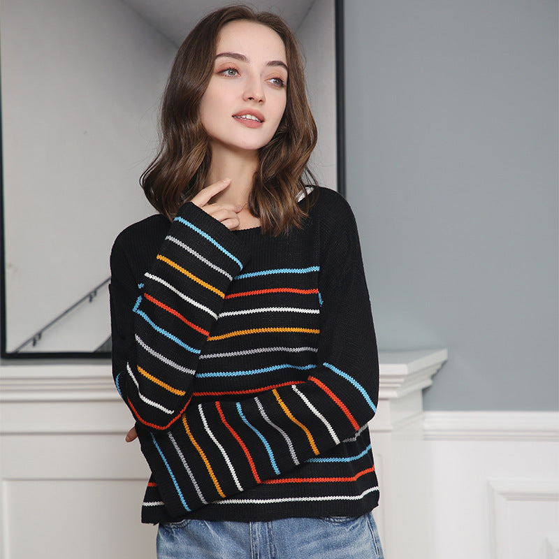 Damer Oversized Randig tröja i mjukt material med vid passform Mirla-Eva Jonsson