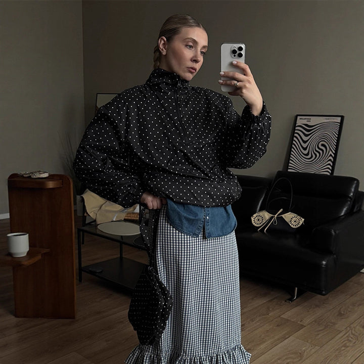 Damer Oversized Regnjacka med prickar Mirla-Eva Jonsson