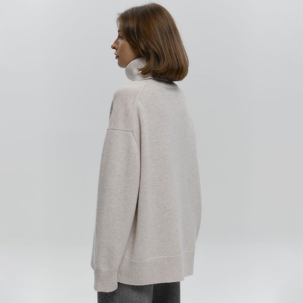 Damer Oversized Rullkrage Tröja Mirla-Eva Jonsson
