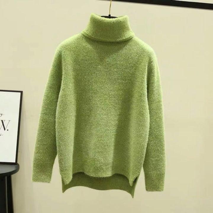 Damer Oversized Rullkragskofta i mjuk stickning Eva Jonsson-Eva Jonsson
