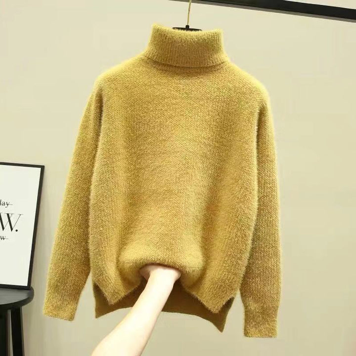Damer Oversized Rullkragskofta i mjuk stickning Eva Jonsson-Eva Jonsson