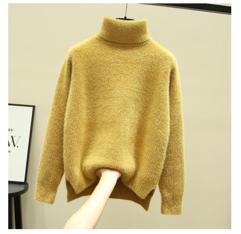 Damer Oversized Rullkragskofta i mjuk stickning Eva Jonsson-Eva Jonsson