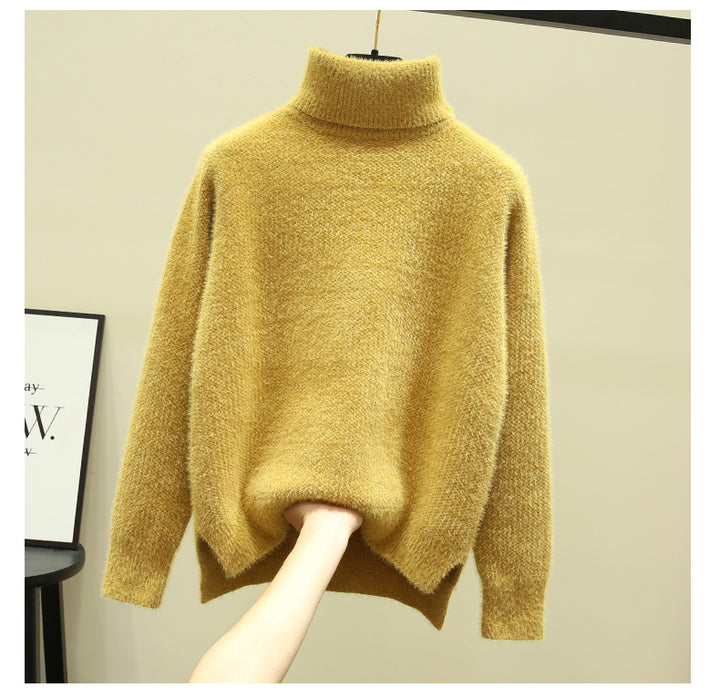 Damer Oversized Rullkragskofta i mjuk stickning Eva Jonsson-Eva Jonsson