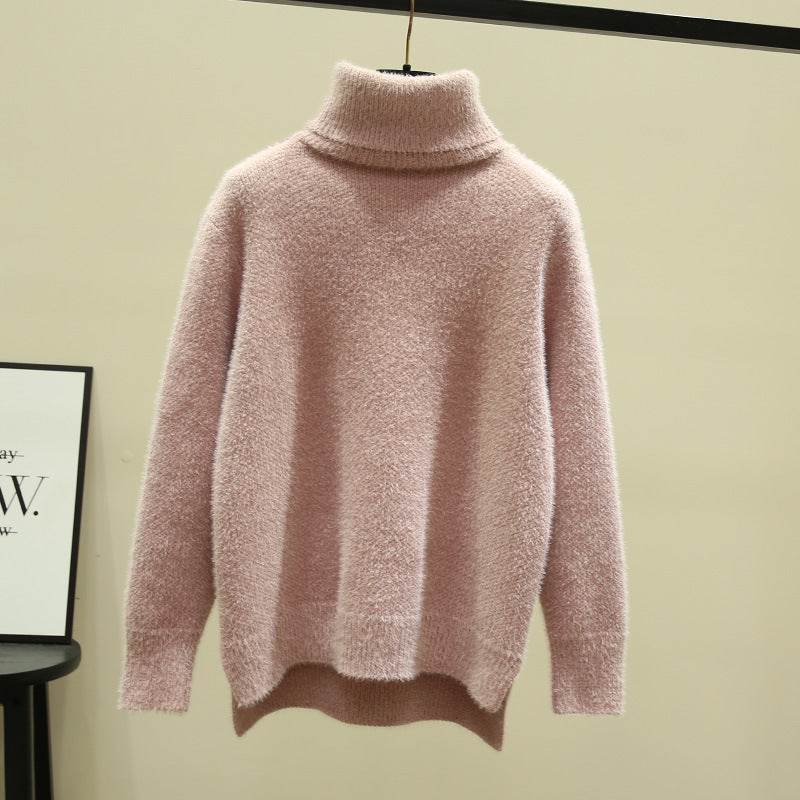 Damer Oversized Rullkragskofta i mjuk stickning Eva Jonsson-Eva Jonsson