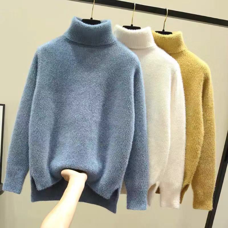 Damer Oversized Rullkragskofta i mjuk stickning Eva Jonsson-Eva Jonsson