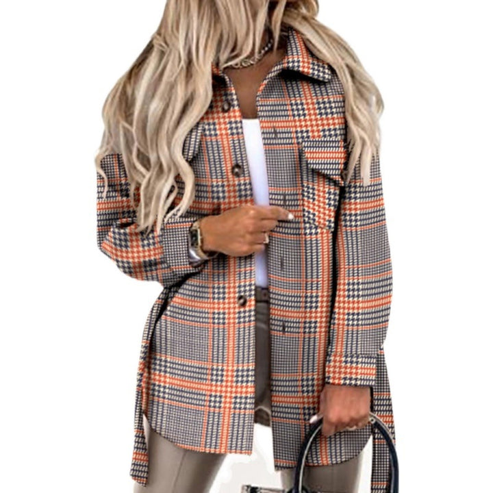 Damer Oversized Rutiga Skjortjacka i mjukt material Mirla-Eva Jonsson