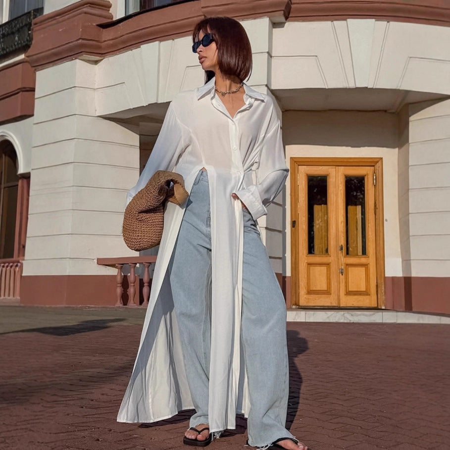 Damer Oversized Skjortblus med unik midja Mirla-Eva Jonsson