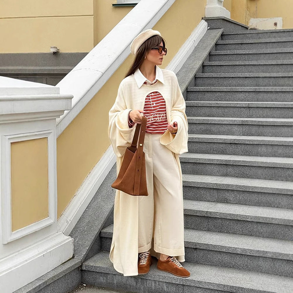 Damer Oversized Stickad Jacka Eva Jonsson-Eva Jonsson